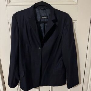 Jil Sander Navy Cashmere Blazer